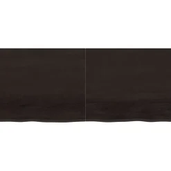 VidaXL Półka ciemnobrązowa 140x60x(2-4) cm