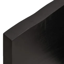 VidaXL Półka ciemnobrązowa 140x60x(2-4) cm