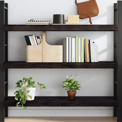 VidaXL Półka ciemnobrązowa 120x40x(2-6) cm wykończone