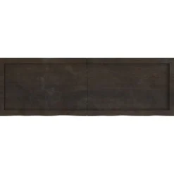 VidaXL Półka ciemnobrązowa 120x40x(2-6) cm wykończone