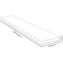VidaXL Półka ścienna 100x20x4 cm bambusowa