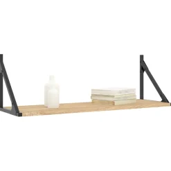 VidaXL Półki ścienne 2 szt. 80x25x25,5 cm