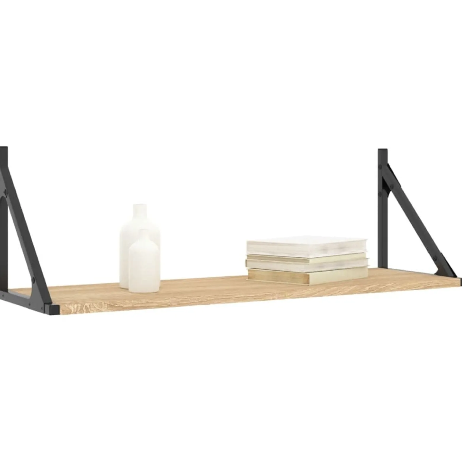 VidaXL Półki ścienne 2 szt. 80x25x25,5 cm