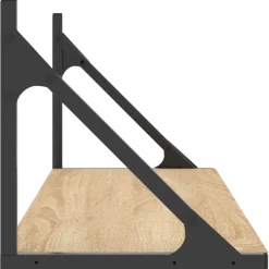VidaXL Półki ścienne 2 szt. 80x25x25,5 cm