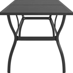 VidaXL Stół ogrodowy Antracyt 190 x 80 x 72 cm Stal