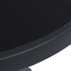 VidaXL Stół ogrodowy czarny 60 cm Metal