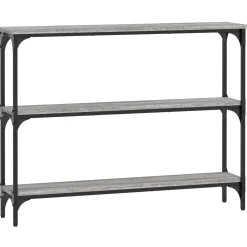 VidaXL Szary 100 x 22.5 x 75 cm Materiał drewnopochodny