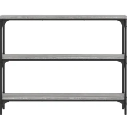 VidaXL Szary 100 x 22.5 x 75 cm Materiał drewnopochodny