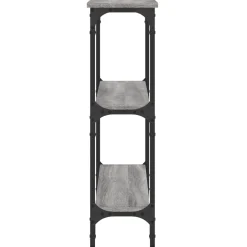 VidaXL Szary 100 x 22.5 x 75 cm Materiał drewnopochodny
