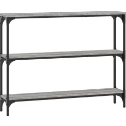 VidaXL Szary 100 x 22.5 x 75 cm Materiał drewnopochodny