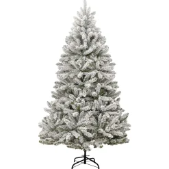 VidaXL sztuczna choinka Zielono-biały 180 cm