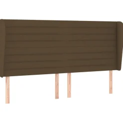 VidaXL wezgłowie Brąz 183 x 23 x 118/128 cm Tkanina