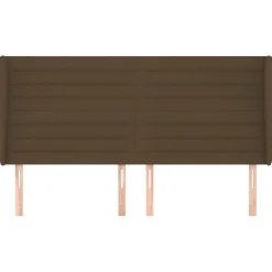 VidaXL wezgłowie Brąz 183 x 23 x 118/128 cm Tkanina