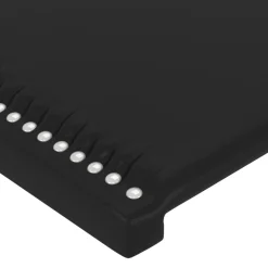 VidaXL Zagłówek do łóżka z LED czarny