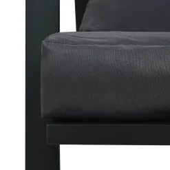 VidaXL Zestaw wypoczynkowy do ogrodu Szary Aluminium