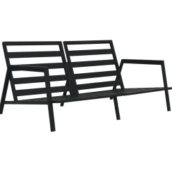 VidaXL Zestaw wypoczynkowy do ogrodu Szary Aluminium