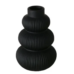 Wazon ceramiczny czarny MAURICE, 21 cm