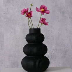 Wazon ceramiczny czarny MAURICE, 21 cm