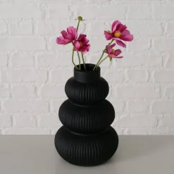 Wazon ceramiczny czarny MAURICE, 21 cm