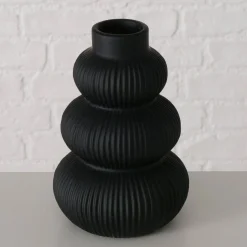 Wazon ceramiczny czarny MAURICE, 21 cm