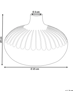 Wazon dekoracyjny ceramiczny 20 cm złoty