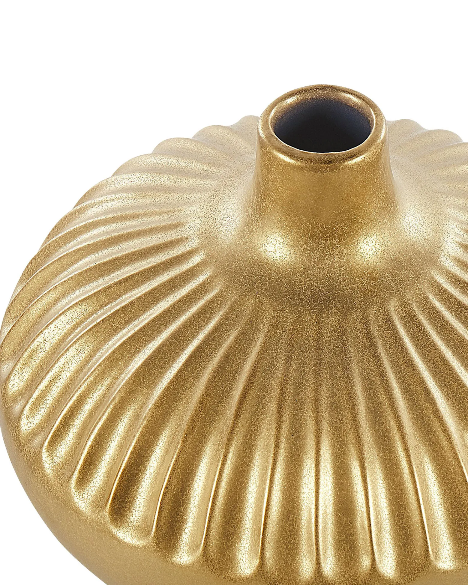 Wazon dekoracyjny ceramiczny 20 cm złoty