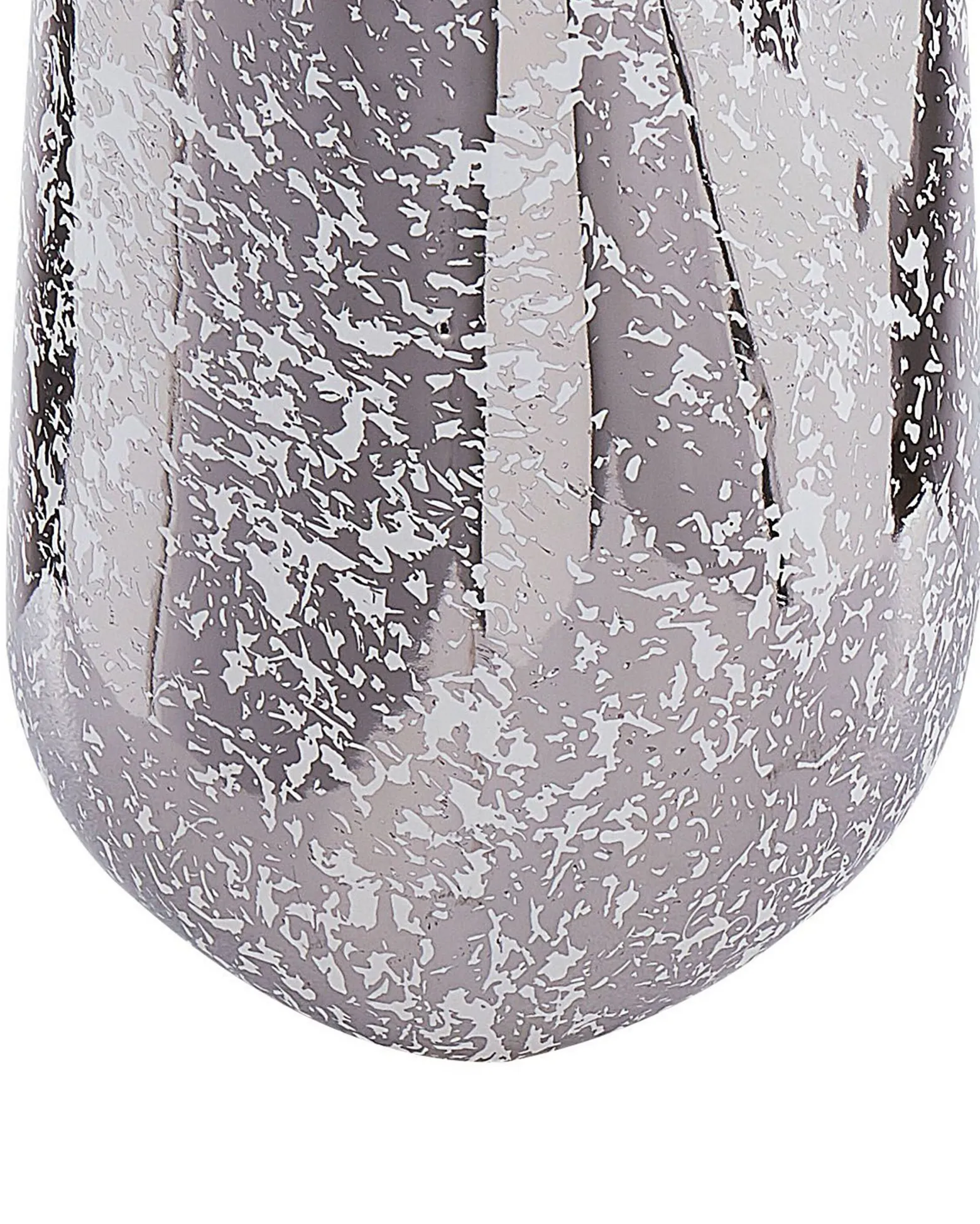 Wazon dekoracyjny ceramiczny 27 cm srebrny