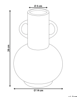 Wazon na kwiaty minimalistyczny czarny