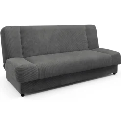 Wersalka Rozkładana Sofa Z Funkcją Spania Dwuosobowa Ciemnoszary PIANO