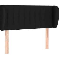 Wezgłowie Czarny 83 x 23 x 78/88 cm Tkanina vidaXL