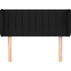 Wezgłowie Czarny 83 x 23 x 78/88 cm Tkanina vidaXL