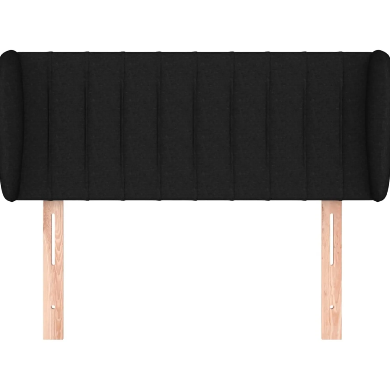 Wezgłowie Czarny 83 x 23 x 78/88 cm Tkanina vidaXL
