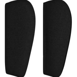 Wezgłowie Czarny 83 x 23 x 78/88 cm Tkanina vidaXL