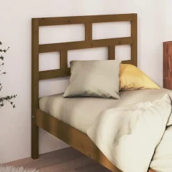 Wezgłowie łóżka Brąz 81 x 100 cm Drewno sosnowe vidaXL