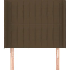 Wezgłowie Brąz 83 x 16 x 118/128 cm Tkanina vidaXL
