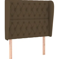 Wezgłowie Brąz 103 x 23 x 118/128 cm Tkanina vidaXL