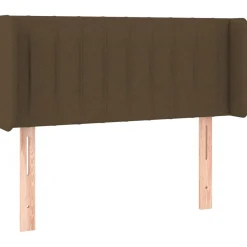 Wezgłowie Brąz 103 x 16 x 78/88 cm Tkanina vidaXL