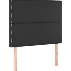 Wezgłowie Czarny 90 x 5 x 118/128 cm Sztuczna skóra vidaXL