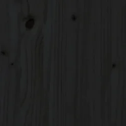 Wezgłowie łóżka Czarny 126 x 63 cm Pine Wood vidaXL