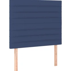 Wezgłowie Niebieski 90 cm Tkanina Wysoki vidaXL