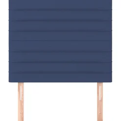Wezgłowie Niebieski 90 cm Tkanina Wysoki vidaXL