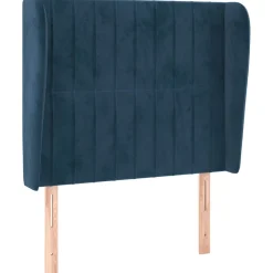 Wezgłowie Niebieski 93 x 23 x 118/128 cm Aksamit vidaXL