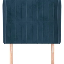 Wezgłowie Niebieski 93 x 23 x 118/128 cm Aksamit vidaXL