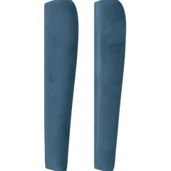 Wezgłowie Niebieski 93 x 23 x 118/128 cm Aksamit vidaXL