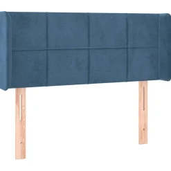 Wezgłowie Niebieski 93 x 16 x 78/88 cm Aksamit vidaXL