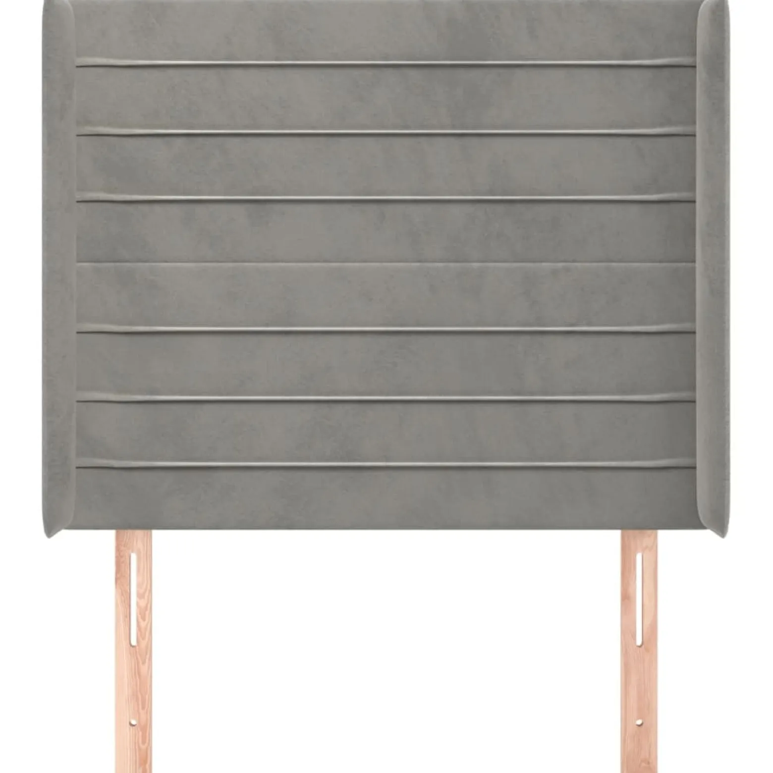 Wezgłowie Szary 103 x 16 x 118/128 cm Aksamit vidaXL