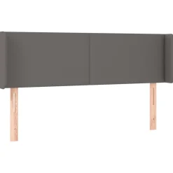 Wezgłowie Szary 147 x 16 x 78/88 cm Sztuczna skóra vidaXL