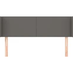 Wezgłowie Szary 147 x 16 x 78/88 cm Sztuczna skóra vidaXL