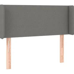 Wezgłowie Szary 103 x 16 x 78/88 cm Tkanina vidaXL