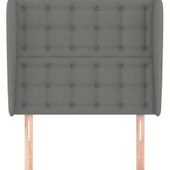 Wezgłowie Szary 83 x 23 x 118/128 cm Tkanina vidaXL